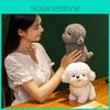 Bichon Frise Realistic Stuffed Dog Plush Toy  Poodle Doll Soft Birthday Gift