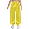 Unisex Martial Arts Kung Fu Uniform Tai Chi Wing Chun Outfit Elastic Waistband Solid Pants