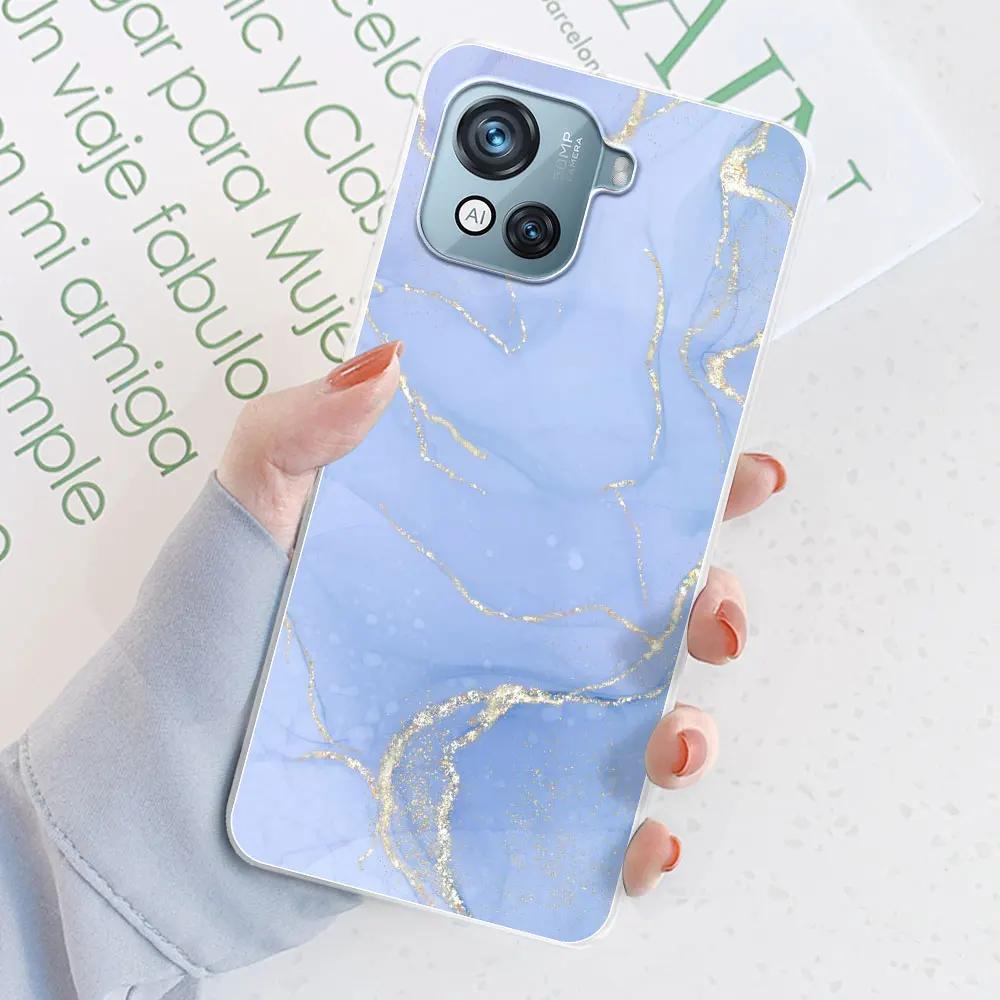 For Blackview Oscal C80 Case 6.5" Marble Transparent Silicone Soft TPU Fundas Phone Case For Blackview Oscal C80 Cover Bumper