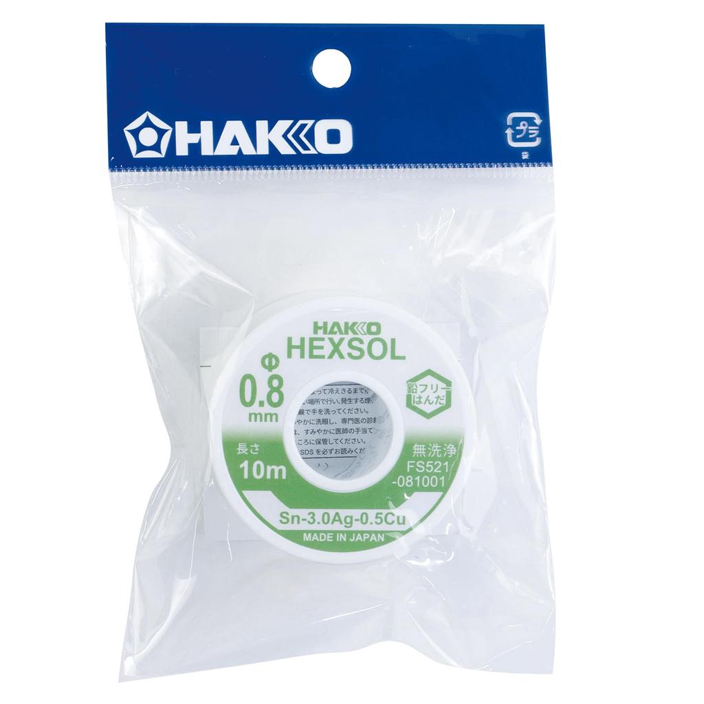 Припой HAKKO x 10м Без свинца SN-3.0AG-0.5CU 0.8мм FS521-081001