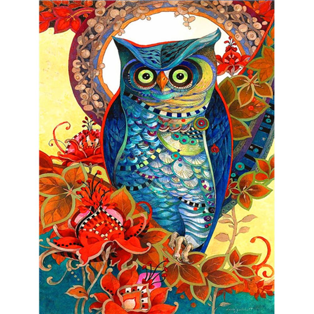 Алмазная картина Новая Сова 5D Алмазная вышивка Крестом Животные Стразы Мозаика Распродажа Decortion