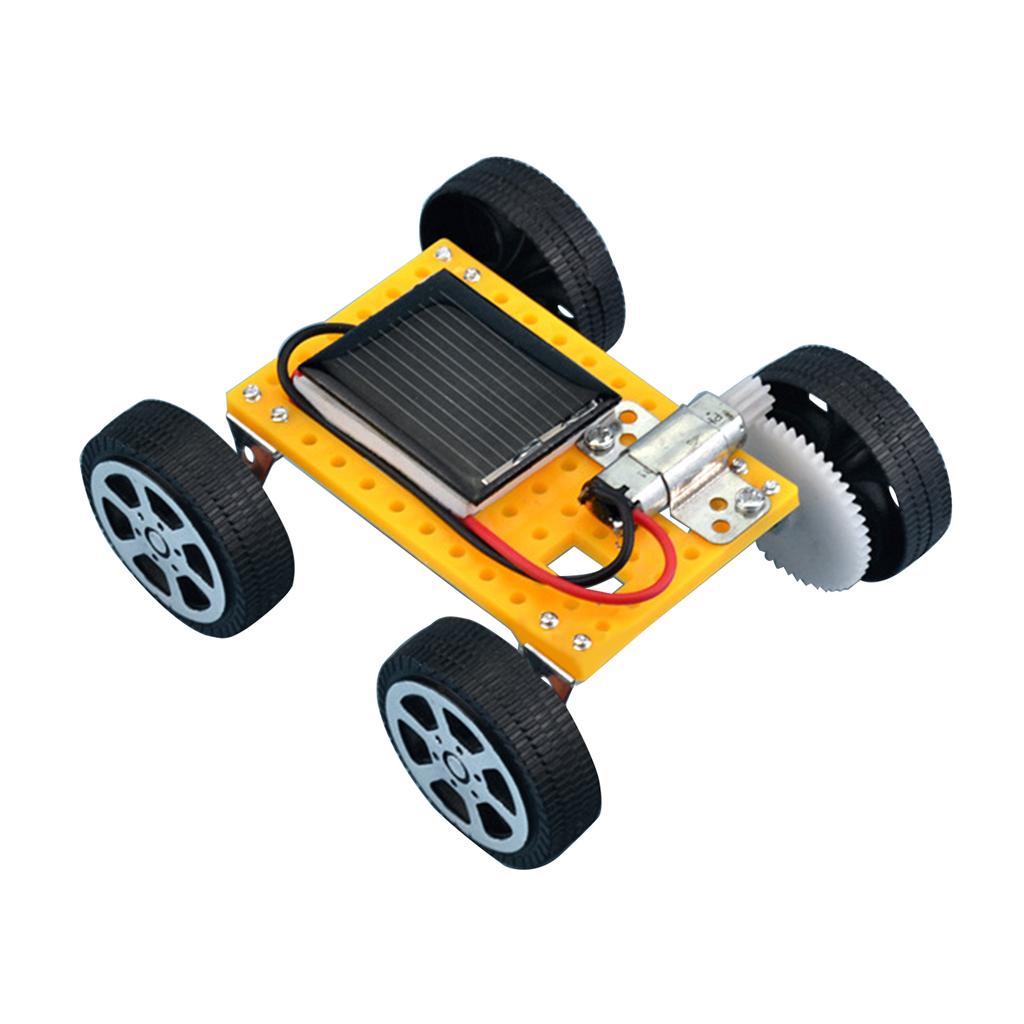 Mini Solar-Powered Car Gadget Small Solar Power Toy Car Educational Solar Powered Toy Kids Scientific Experiment Toy