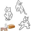 K TOMOTO Funny Cat Butt Bread Clips - Reble Food Bag Sealer for Bread & Snack Bags - Cat Lover's Kitchen Essential & Quirky Home Decor (3 Pcs)