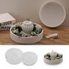 Round Storage Bowl Silicone Molds Candle Tray Molds Plaster Molds Epoxy Resin Molds Castings Molds Flower Pots Molds