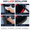 2M/4M Universal Car Windshield Weatherstripping Seal Strip Rubber Trim Noise Reduction Dustproof Waterproof Auto Accessories