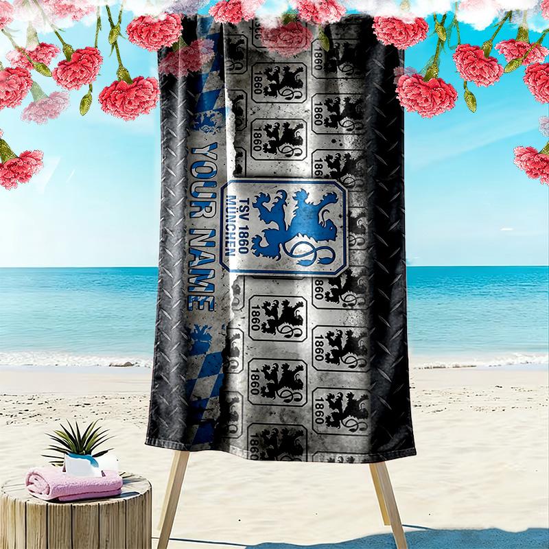 TSV 1860 München Print Beach Towel, Large Soft Quick Dry Towel for Beach Camping Swimming