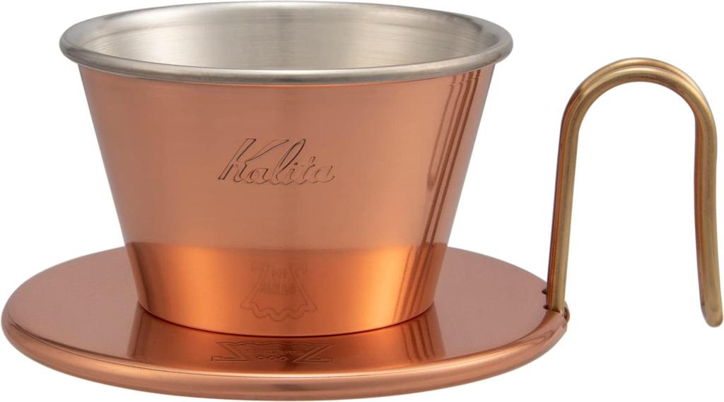 Медный конический фильтр для кофе серии Kalita Wave с высокой теплопроводностью, ручной работы Tsubame, для одной или двух порций кофе. Уважение к