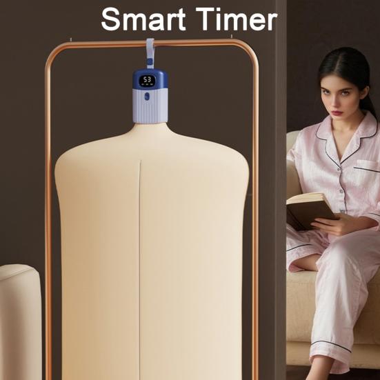 Портативная сушилка для одежды Бесшумная Энергосберегающая Быстрая сушка Складная стиральная машина с умным таймером Регулируемая температура Сушилка для белья