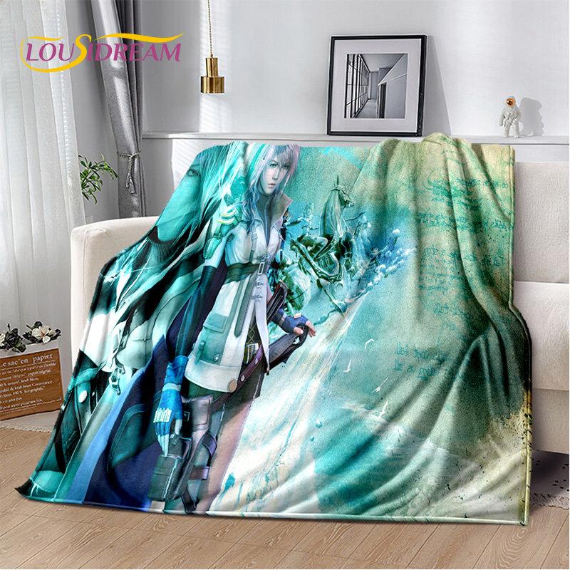 Мягкое плюшевое одеяло серии Final Fantasy Games Gamer, фланелевое одеяло, одеяло для гостиной, спальни, кровати, дивана, чехол для пикника