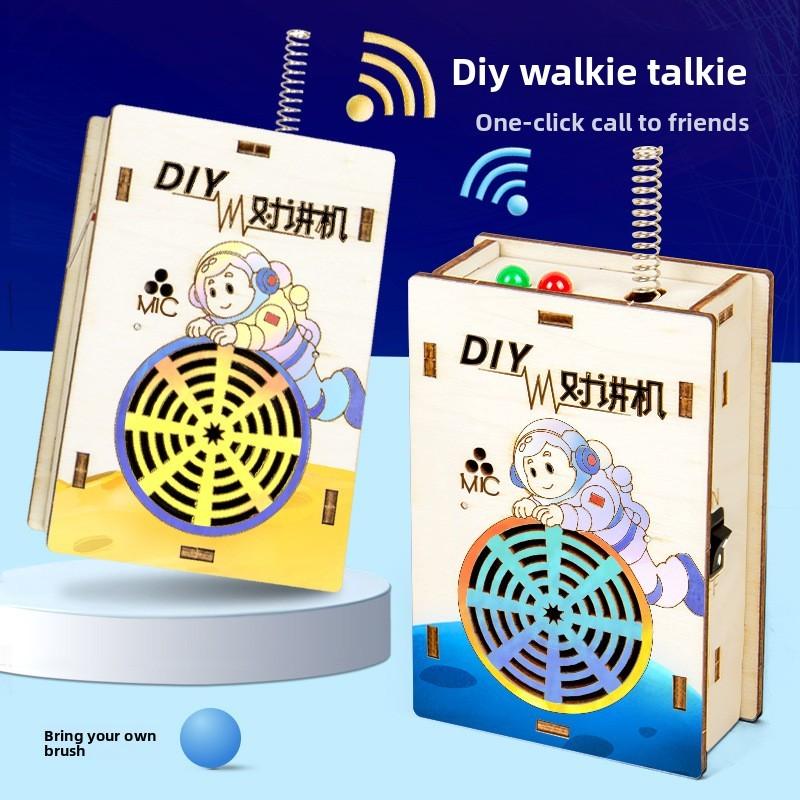 Научный Эксперимент DIY Модель Рации Беспроводной Вызов Набор для Творчества для Детей