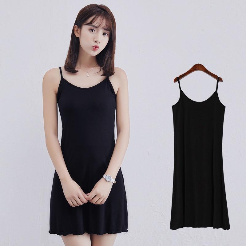Elegant Women Tank Top Cami Mini Short Dress With Adjustable Spaghetti Straps