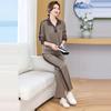 Spring & Autumn Fashion Women's Casual Two-Piece Suit for Middle-Aged & Elderly