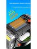 2026 Мощный светодиодный фонарик USB+Солнечная зарядка Фонарик COB Наружный туристический фонарь Портативный поисковый фонарь Power Bank для улицы