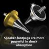 Aluminum Speaker Spikes Feet Pad for Enhanced HiFi Sound Performances Vibration Reduction Speaker Vibration Dampener