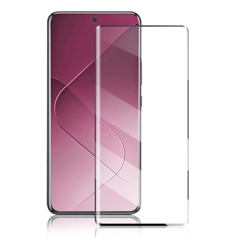 AMORUS For Xiaomi 14 Ultra Screen Protector 3D Curved Full Glue Tempered Glass Film