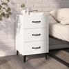 VidaXL Bedside Table White 40x40x66 Cm Engineered Wood 812087