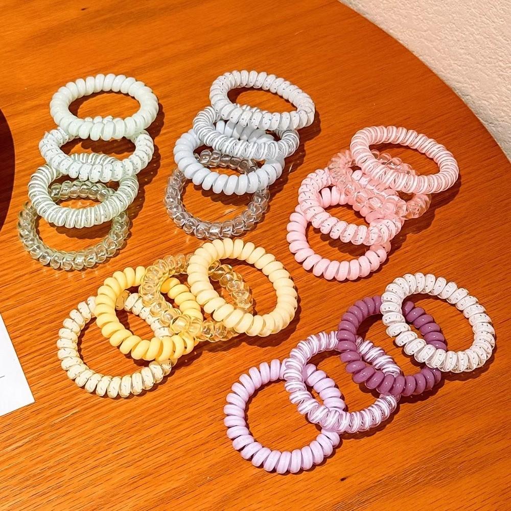Portable Phone Line Hair Ring Gradient Color Hair Loop Elastic Hair Rope Girl Daily Hairstyle