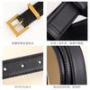 Womens Vintage Pin Buckle Belt Genuine Leather Jeans Pants Fashion Accessory