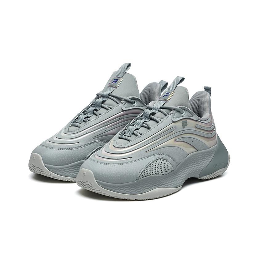 Fila Fusion Ray II Искусственная кожа ТПУ Повседневные Низкие Кроссовки для Lifestyle Женские Кроссовки Высококонтрастный Серый T12W217318FHR