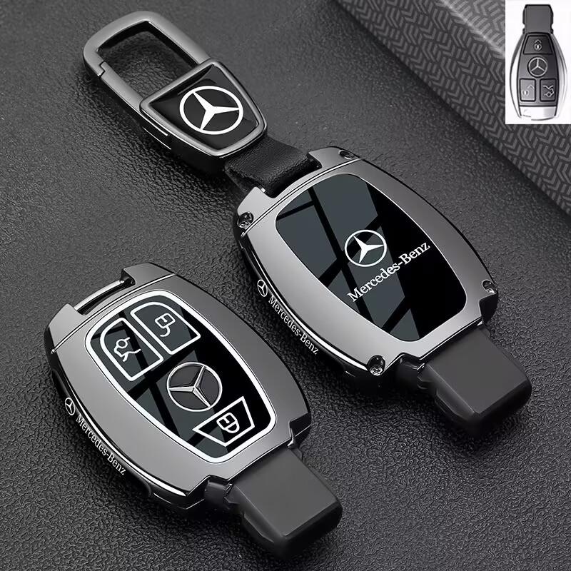 SFX1  Fashionable Gradient-Colored Car Keycase For Mercedes Benz AMG A B C E GL S GLA GLK CLS Class W204 W205 W212 W176 W463 Accessory