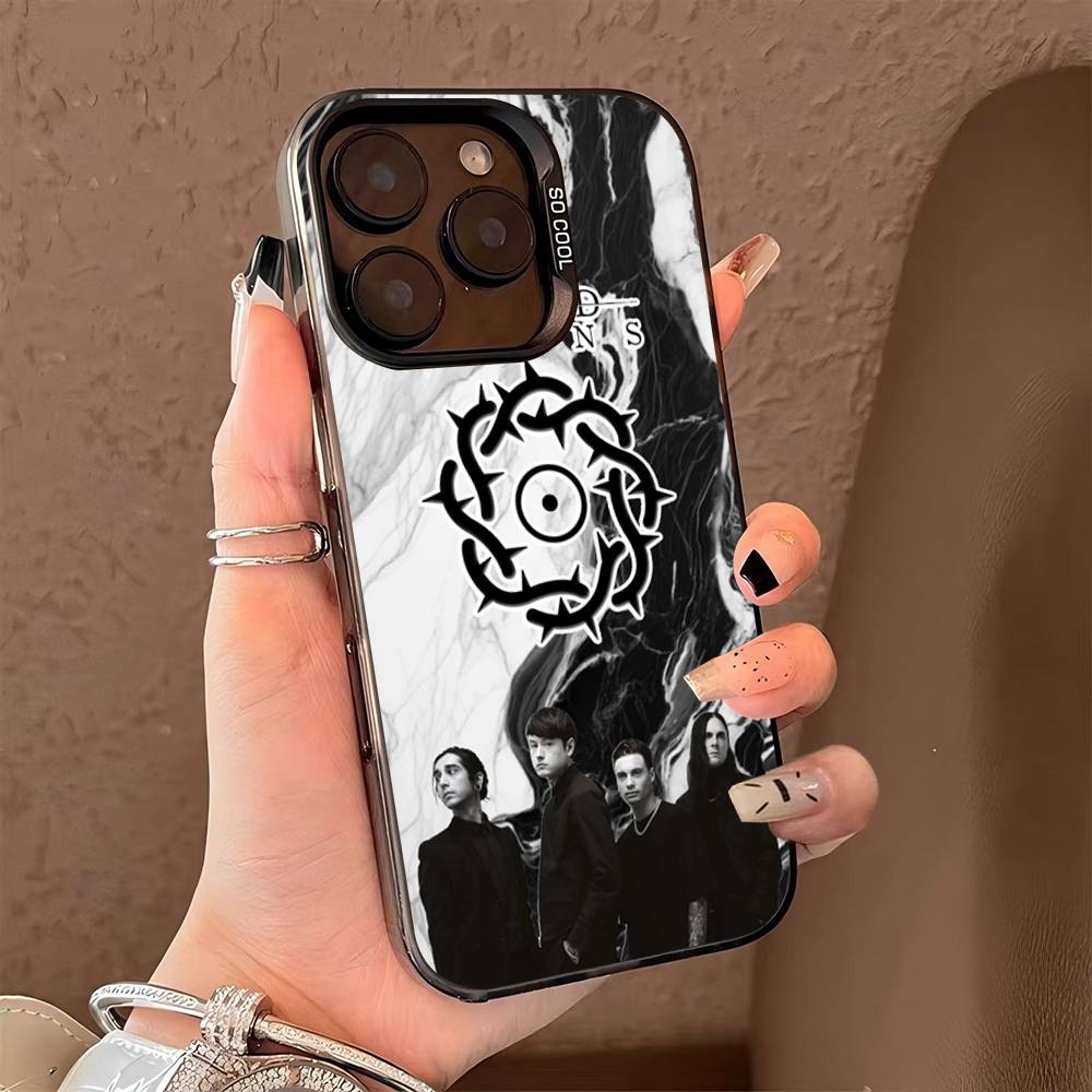 Rock Band Bad O-Omens Phone Cover For IPhone 16 15 14 13 12 11 17 Pro Max Plus Color Silver Shell