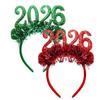 Праздничный головной убор Блестящие головные уборы с номером 2026 Новогодняя повязка для волос Костюмный головной убор для женщин Костюм Мероприятия ко дню рождения Дом