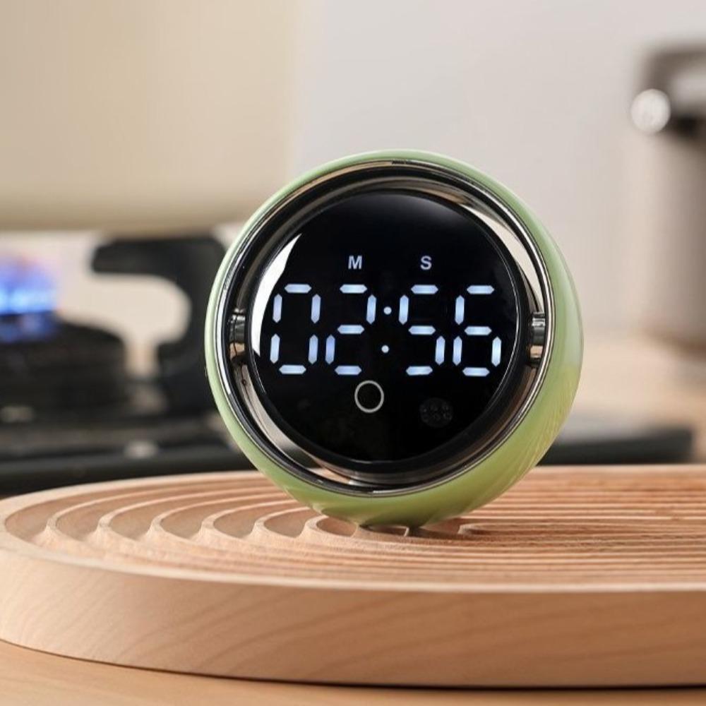 Voice Controlled Magnetic Kitchen Timer LED Display Manual Countdown Timer  Study