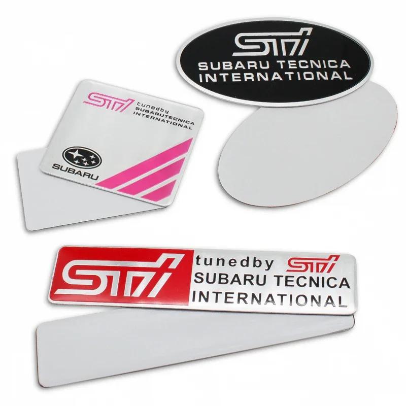 Aluminum Car Body Emblem Sticker Tail Trunk Badge Decal for Subaru STI XV WRC WRX BRZ FORESTER IMPREZA LEGACY LEVORG OUTBACK ge3