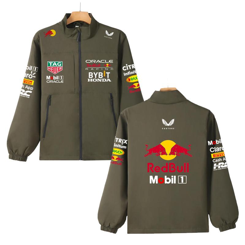 Куртка команды F1 Red Bull Летняя куртка-штормовка команды F1 Formula Racing Red Bull Racing