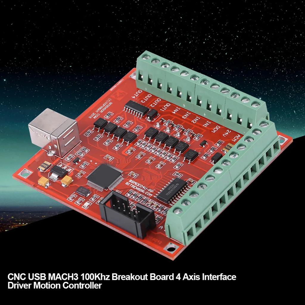MACH3 100Khz Motion Controller Card Board Stepper Motor Driver Board MACH3 Motion Controller USB for CNC Engraving Tools