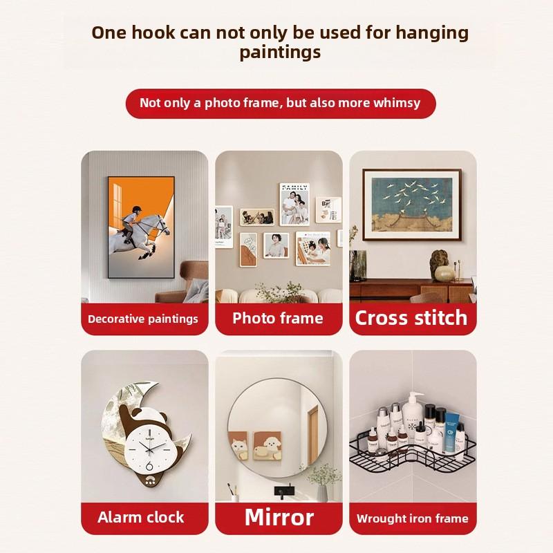 3 шт. фоторамка без гвоздей, самоклеящиеся крючки-скрепки