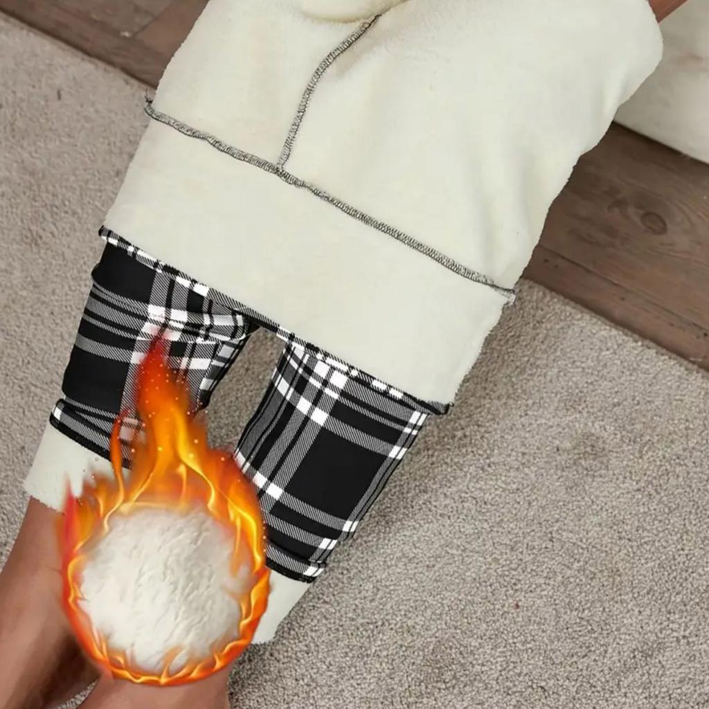 Женские термолеггинсы в рубчик с флисовой подкладкой, с высокой талией, утягивающим дизайном и карманами, моделирующие леггинсы для подтянутых ягодиц