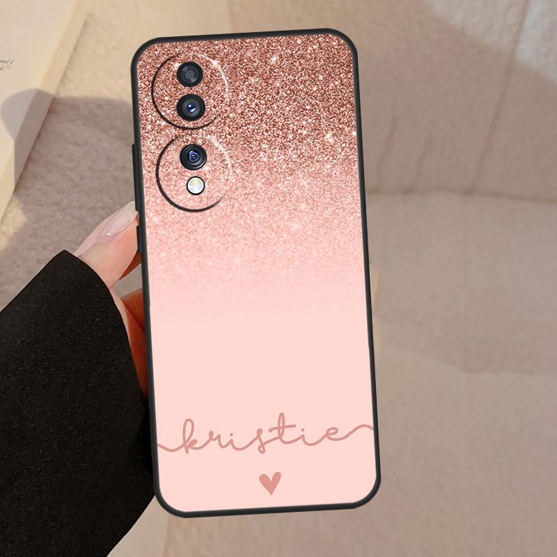 Personalised Name Initial Case For Honor X9b X9a X8a X7a X6a X6 X7 X8 X9 8X 9X Honor Magic 5 Pro 50 70 90 Lite Cover