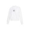 Толстовка с длинными рукавами и вышивкой, женские топы, белые DQ0864-100