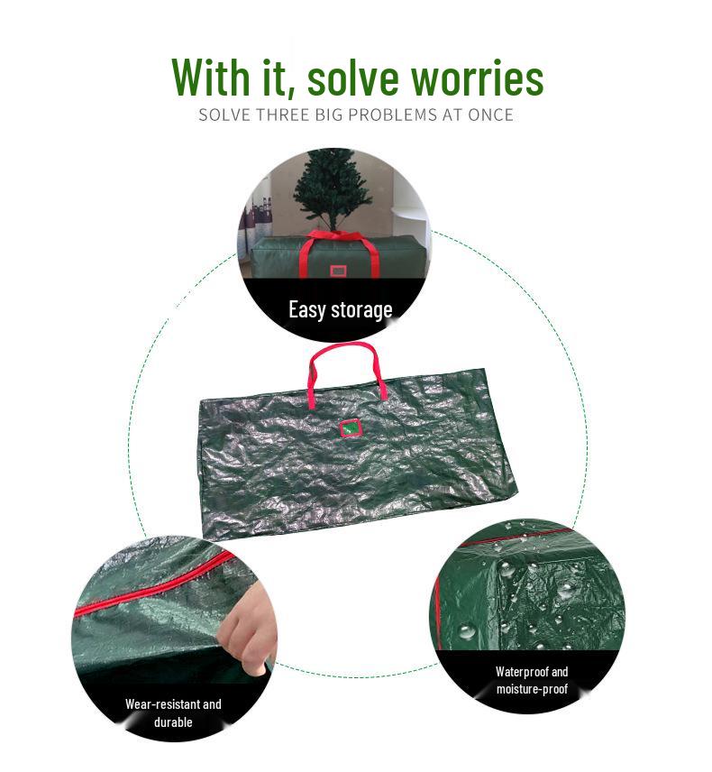 Водонепроницаемая сумка для хранения рождественской елки для домашнего и уличного использования