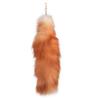 Furry for Keychain Oversized Fox Hair Cuestion Silver Blue Fox Tail Accessories Lady Bag Charm Car Keychain for Women