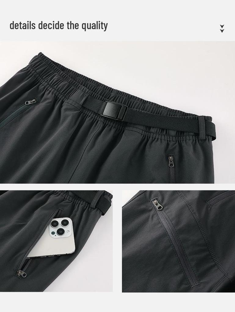 Мужские быстросохнущие брюки для походов на открытом воздухе на весну/лето, отводящие влагу, для ежедневных поездок на работу и занятий спортом