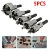 5pcs High Speed Steel Drill Bit Hole Saw Set Stainless Steel Metal Alloy 16-30mm Kit