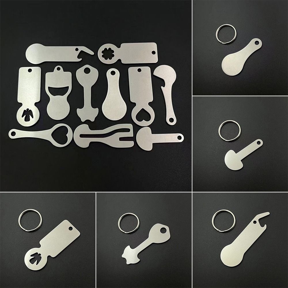 Removable Shopping Trolley Tokens Stainless Steel Shopping Carts Key Release Key Keychains