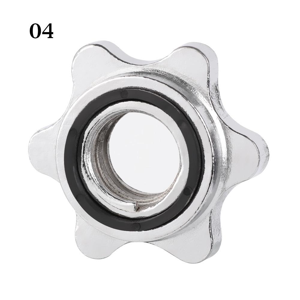 Durable Weight Gym Dumbbell Spinlock Collars Spin Lock Screw Check Nut Barbell Bar Clips