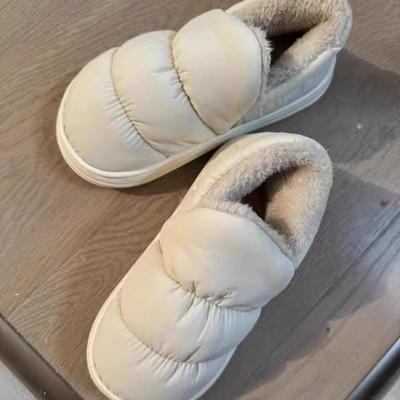 Мужские Женские Хлопковые Тапочки Зимние Плюшевые Теплые Тапочки Нескользящие Парные Домашние Хлопковые Тапочки Зимние Толстые Пушистые Плюшевые Ботильоны