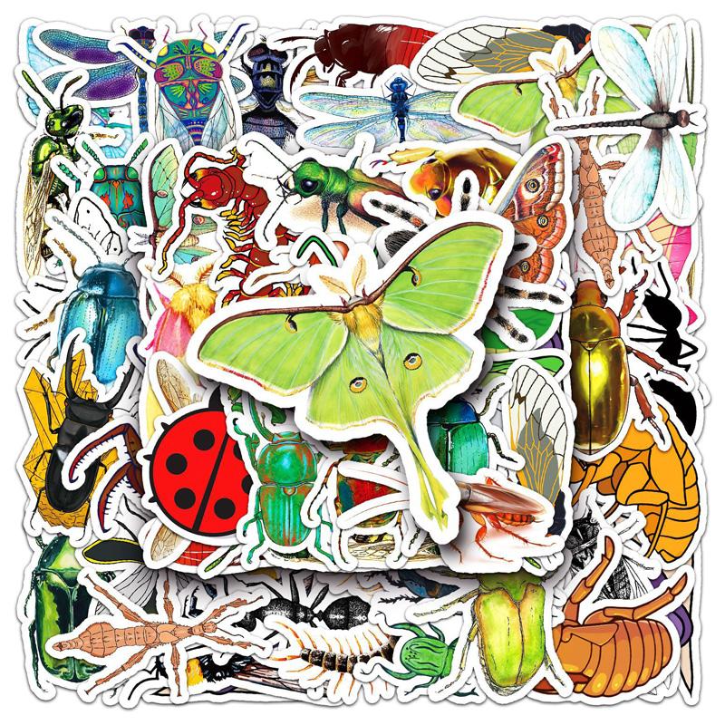 50Pc Animal Insect Cartoon Stickers Vtuber Luggage Stickers Mug Stickers Notebook Decoration Stickers