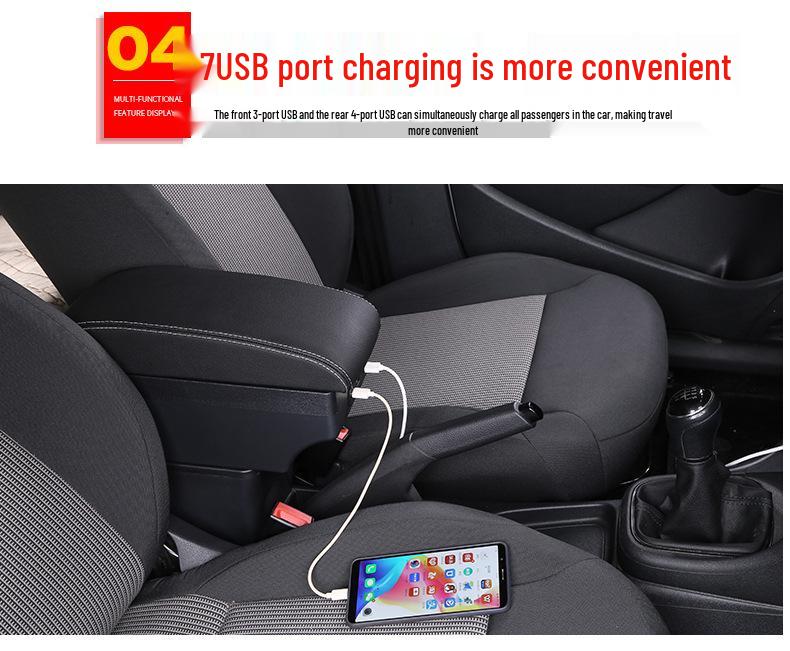 Perodua Axia North Deer Daaxia Center Armrest Box Accessory - Storage Box Interior Modification