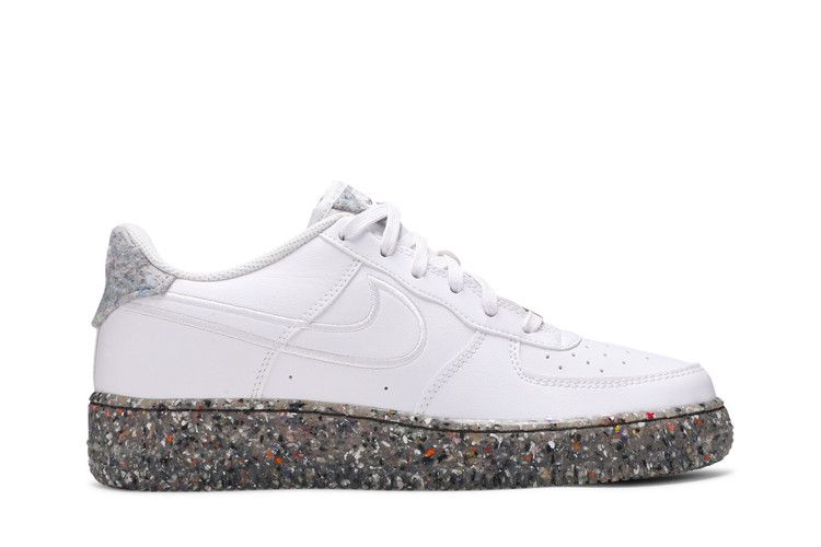 Kids' Sneakers Nike Air Force 1 Low Recycled Wool Pack White (GS) White/Metallic Silver/White