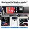 Wireless CarPlay Adapter 2026 Upgrade, Plug and Play, No Latency, Converts Factory Wired to Wireless, Compatible with iPhone 6+