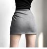 Мини-юбка на шнурке для женщин Y2k Одежда облегающая Falda серая плиссированная тонкая юбка