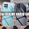 Прозрачный чехол для телефона Realme Narzo 50, прозрачный чехол из ТПУ Realme Narzo50 6,6 дюйма RMX3286, противоударные чехлы с защитой от царапин
