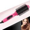 Electric Heating Comb Hair Straightener Curler Professional Salon One Step Dry and Wet Two Using Hair Dryer Brush