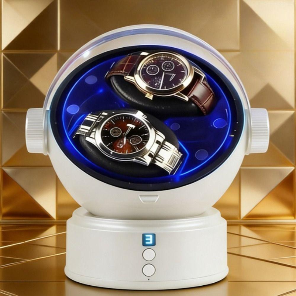 Luxury Dual Watch Winder Box Space Style Automatic Watch Winder Watch Box Display Storage