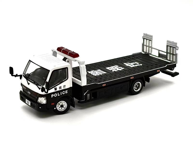 Уникальная модель 1:64 Hino 300 Dutro Прицеп с полным полом Полиция / Rothmans RHD Ограниченная серия 500 Металлическая модель автомобиля
